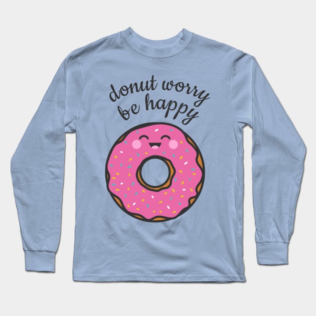 Cute donut Long Sleeve T-Shirt by UniqueDesignsCo